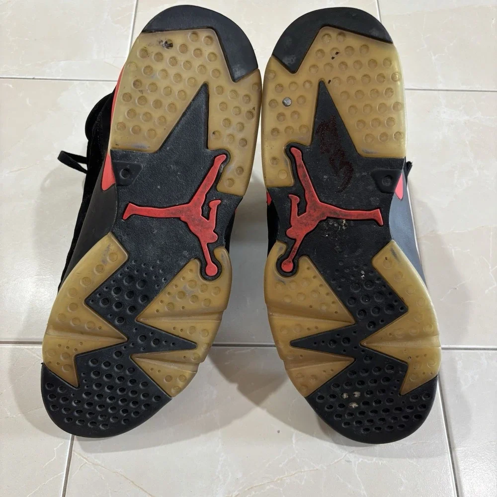 Air Jordan 6 Infrared Black 2019 Men's Size 11.5 Nike Air Basketball Sneakers